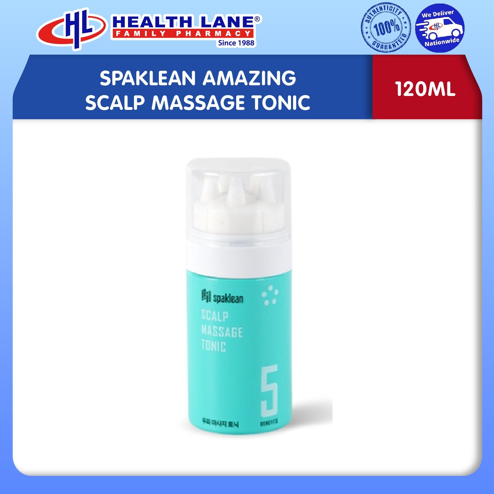 SPAKLEAN AMAZING SCALP MASSAGE TONIC (120ML)